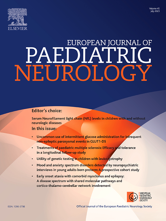 Go to journal home page - European Journal of Paediatric Neurology